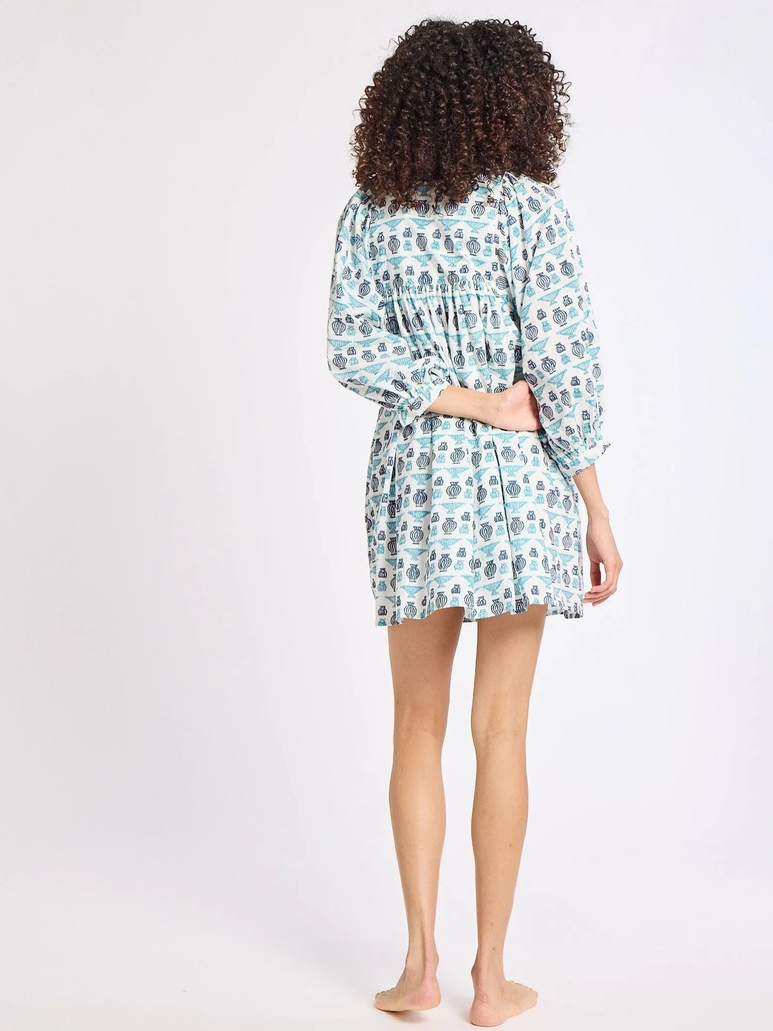 Daisy Dress in Athens Print happy mood
