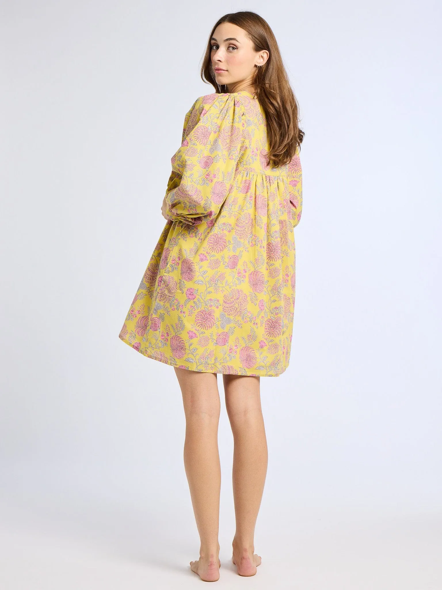 Daisy Dress in Citron Floral cozy edit