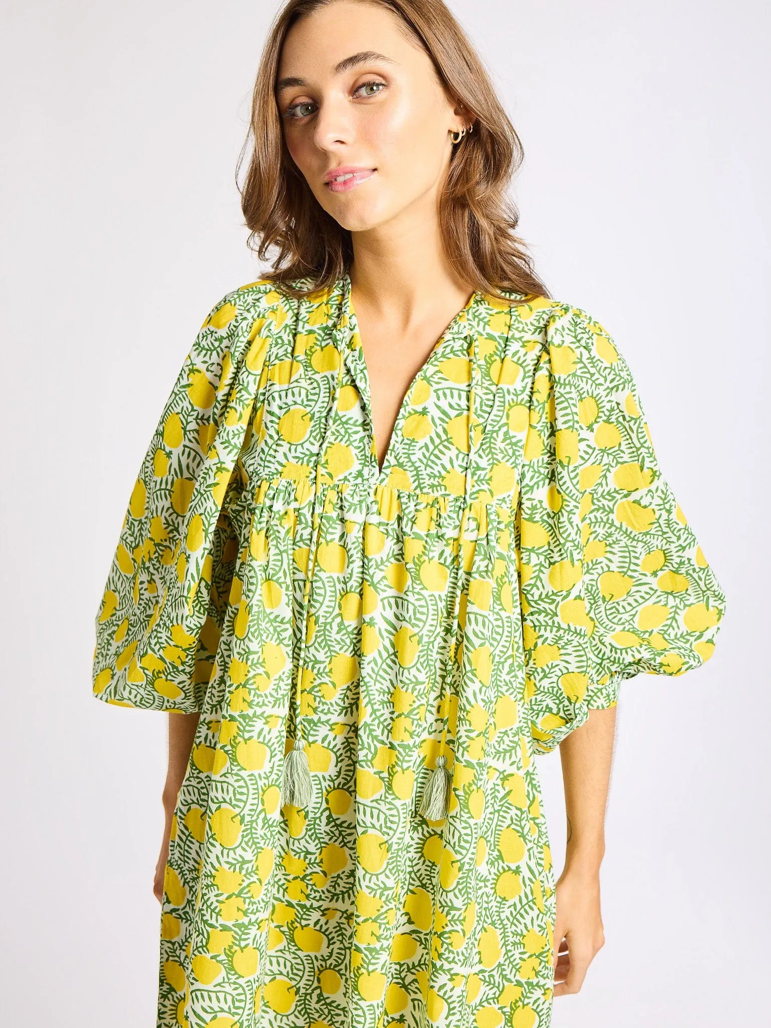 Daisy Dress in Lemons natural ease