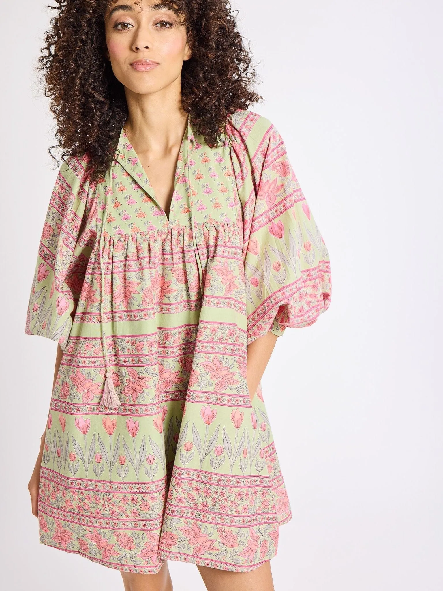 Daisy Dress in Tulip Print soft layers
