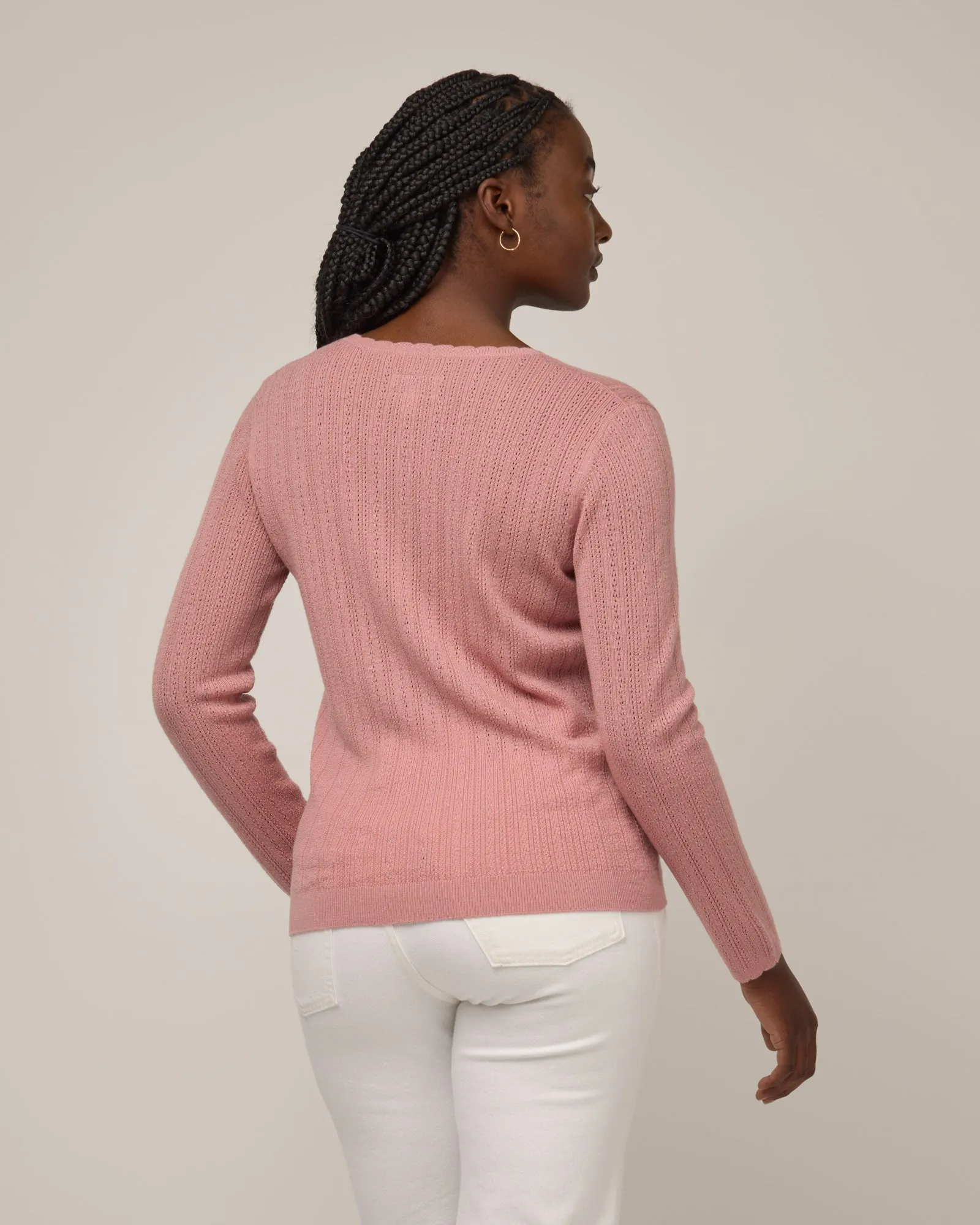 Daisy Pointelle Sweater Winter Flow