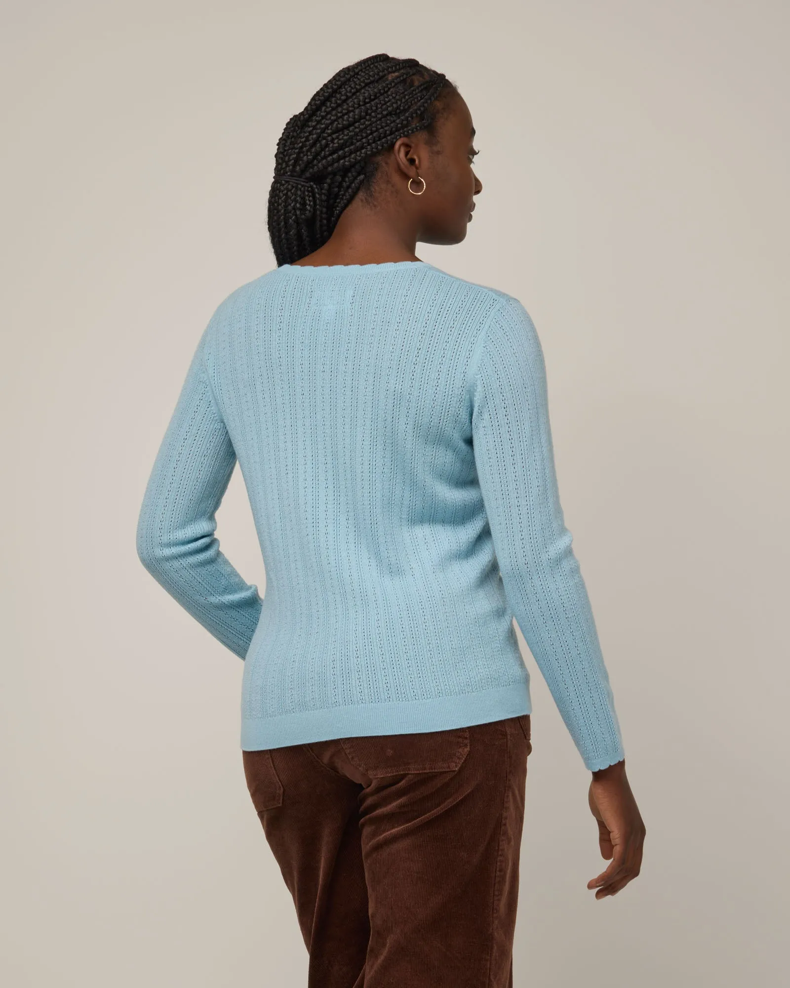 Daisy Pointelle Sweater Chic Chill