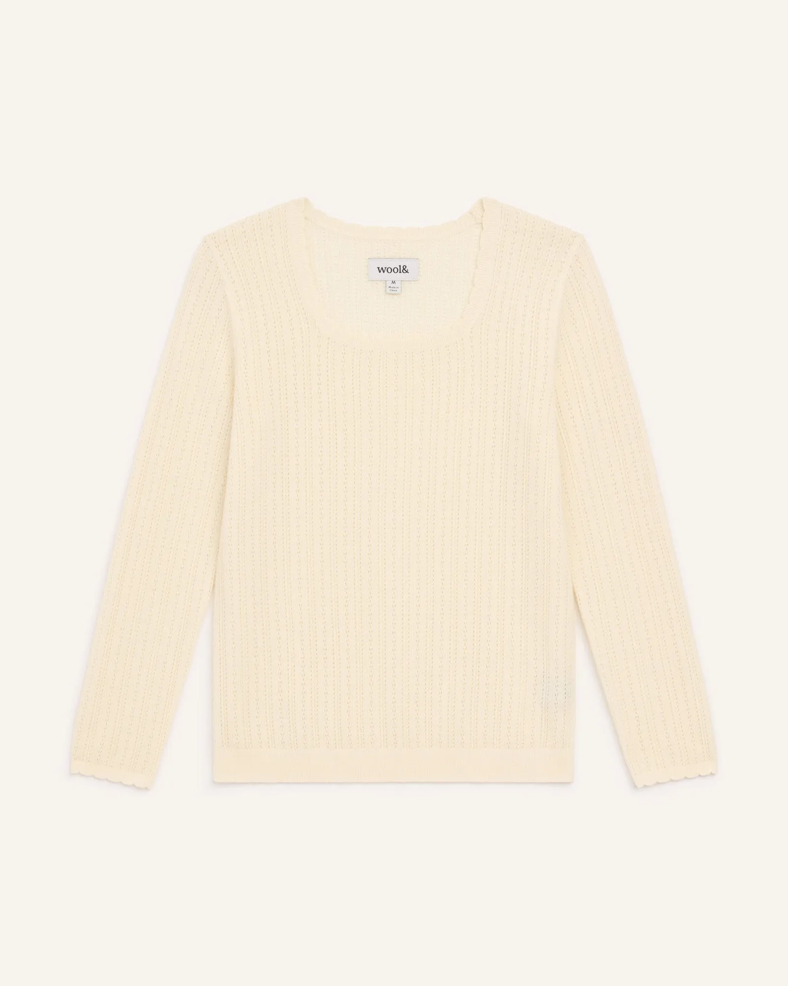 Daisy Pointelle Sweater Stylish Ease
