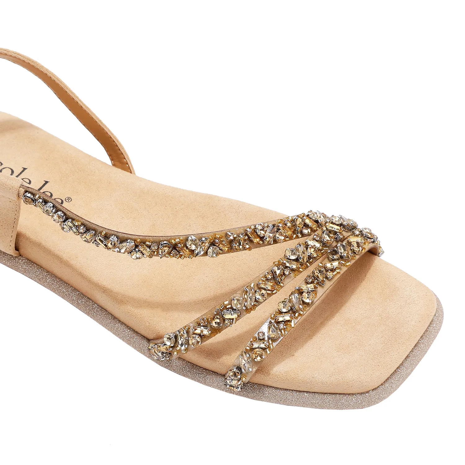 DANI RHINESTONE SANDAL natural ease