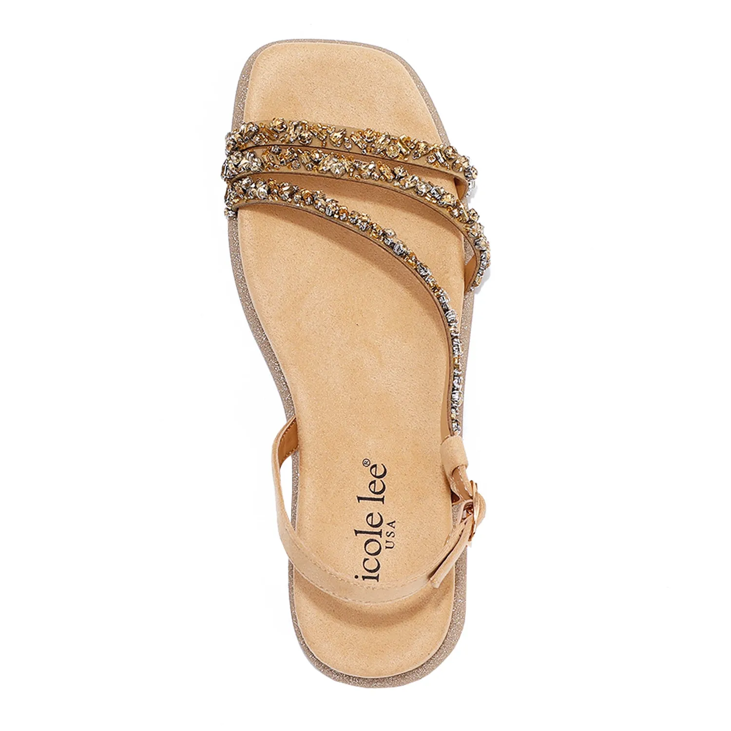 DANI RHINESTONE SANDAL flexible foot