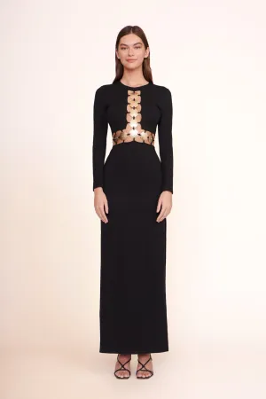DELPHINE DRESS | BLACK garden charm