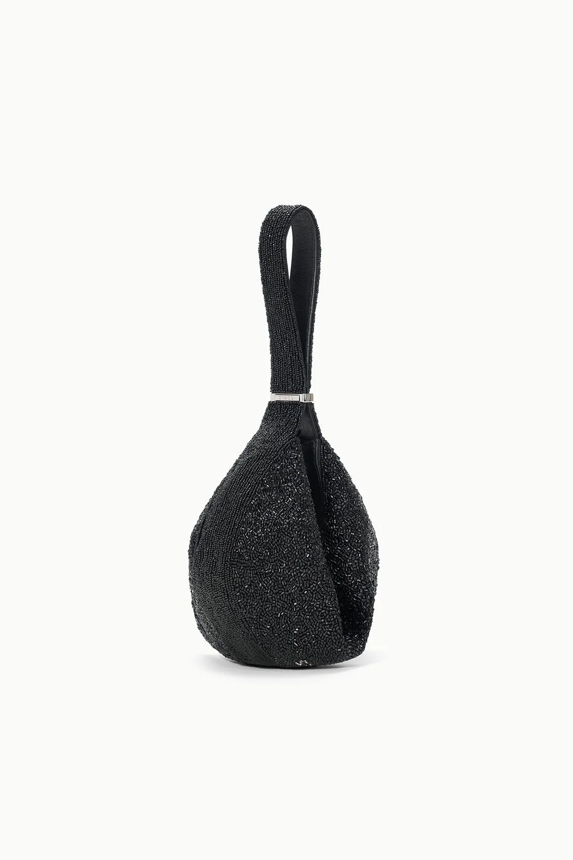 DEMY BEADED SHOULDER BAG | BLACK on path