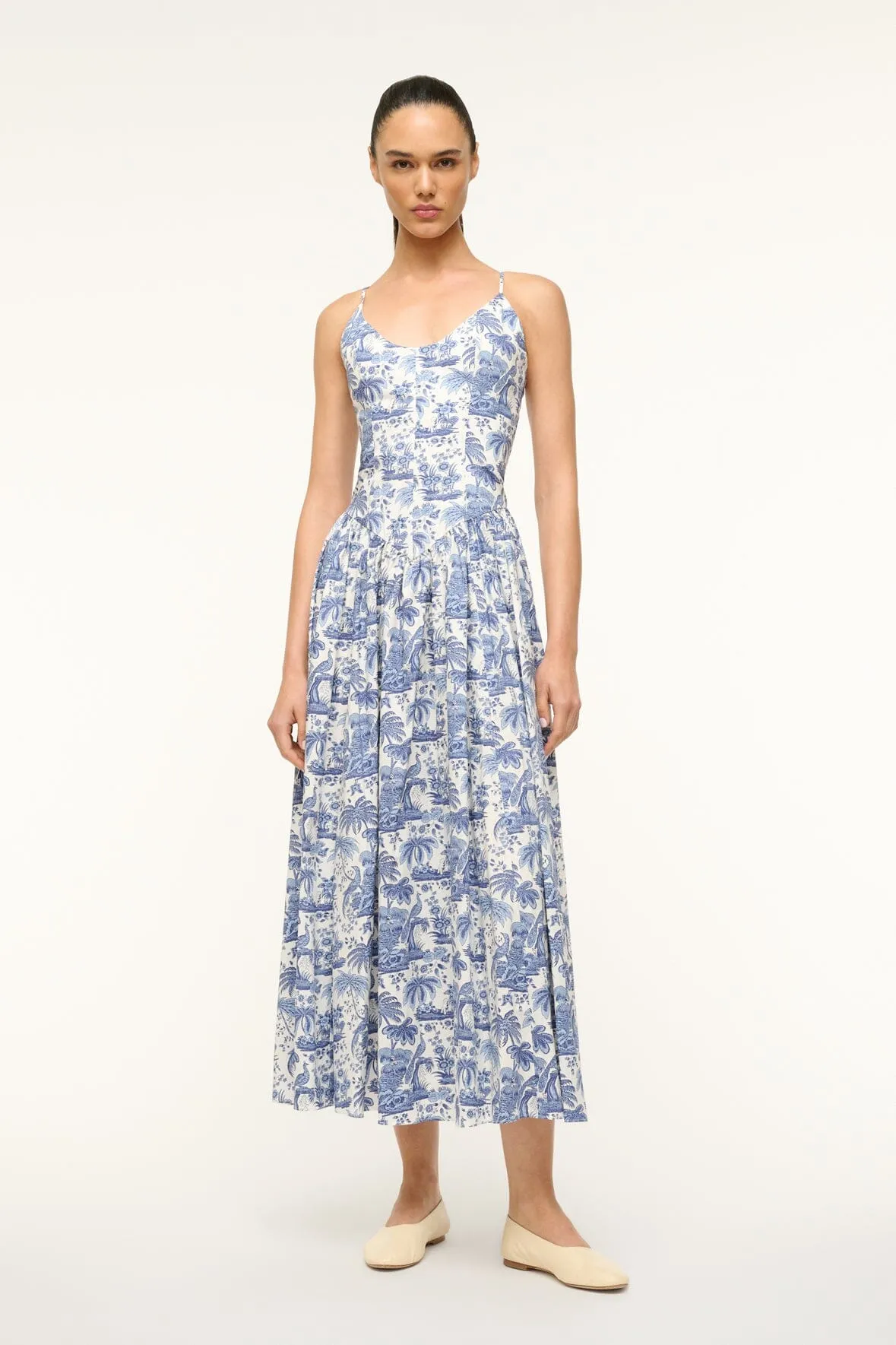 DENA DRESS | BLUE TOILE natural style