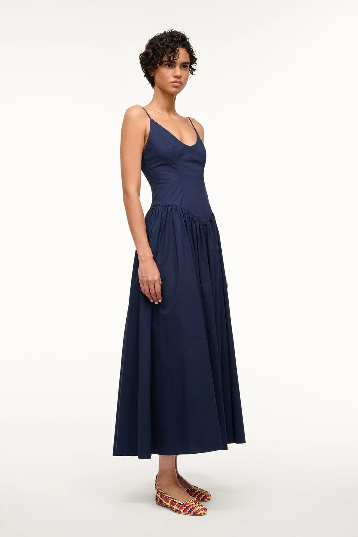 DENA DRESS | NAVY light layer
