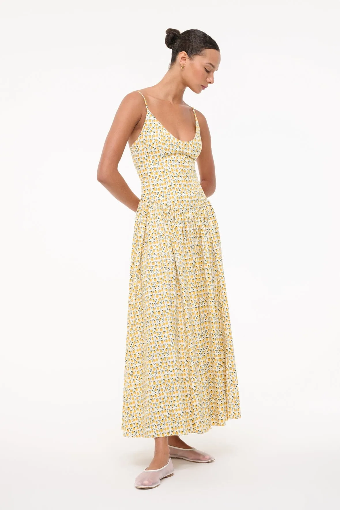DENA DRESS | ON THE VINE GOLDEN picnic day