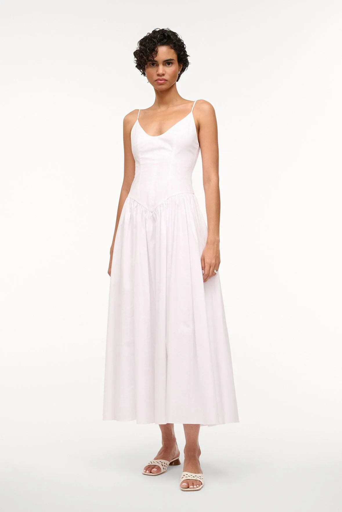 DENA DRESS | WHITE flirty mood