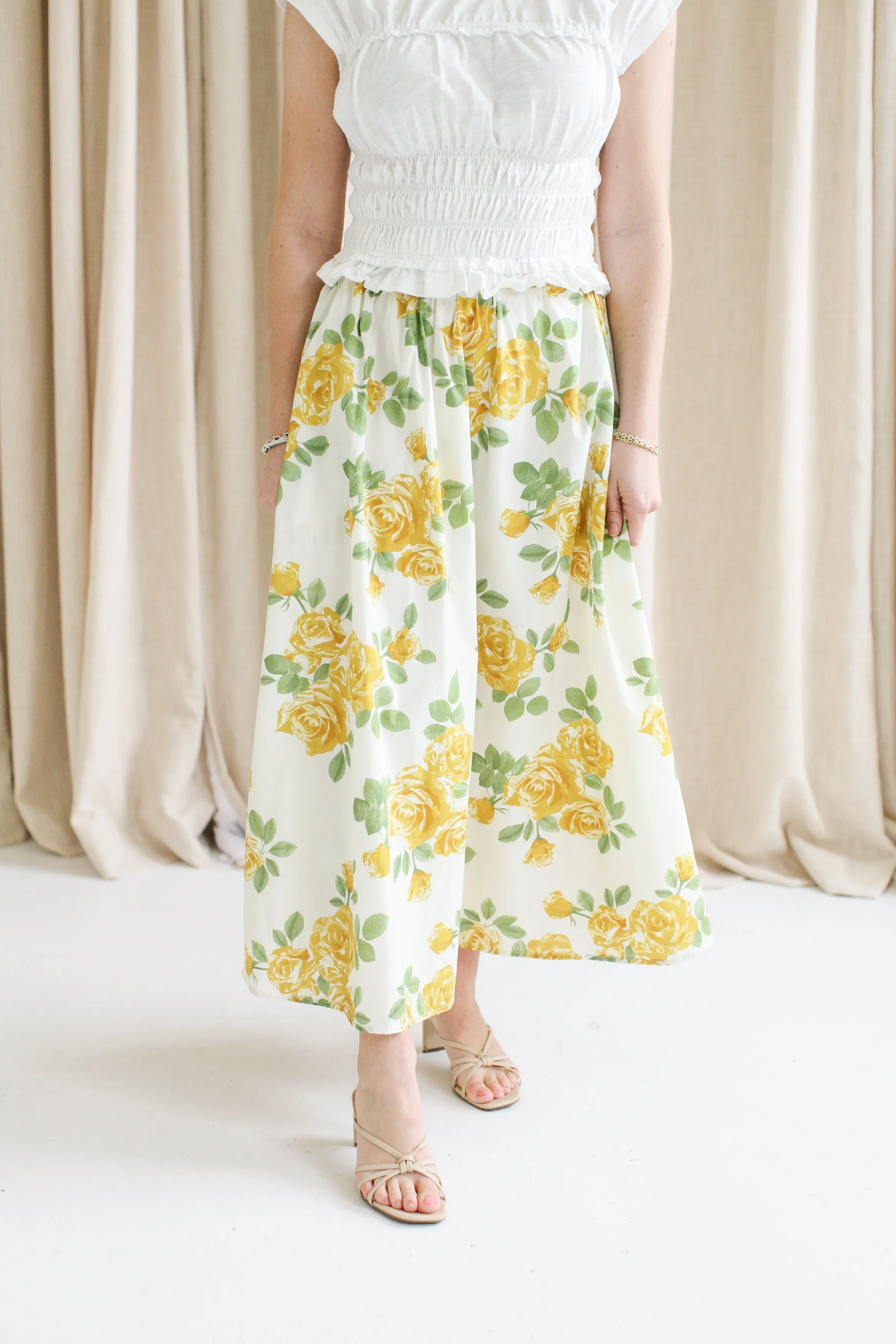 Diana Floral Midi Skirt culture mix