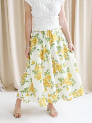 Diana Floral Midi Skirt practical wear