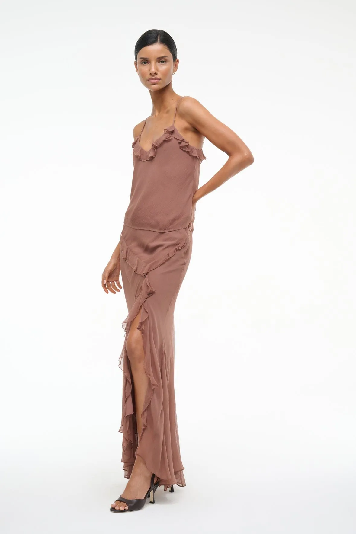 DIANA SKIRT | MOCHA formal attire