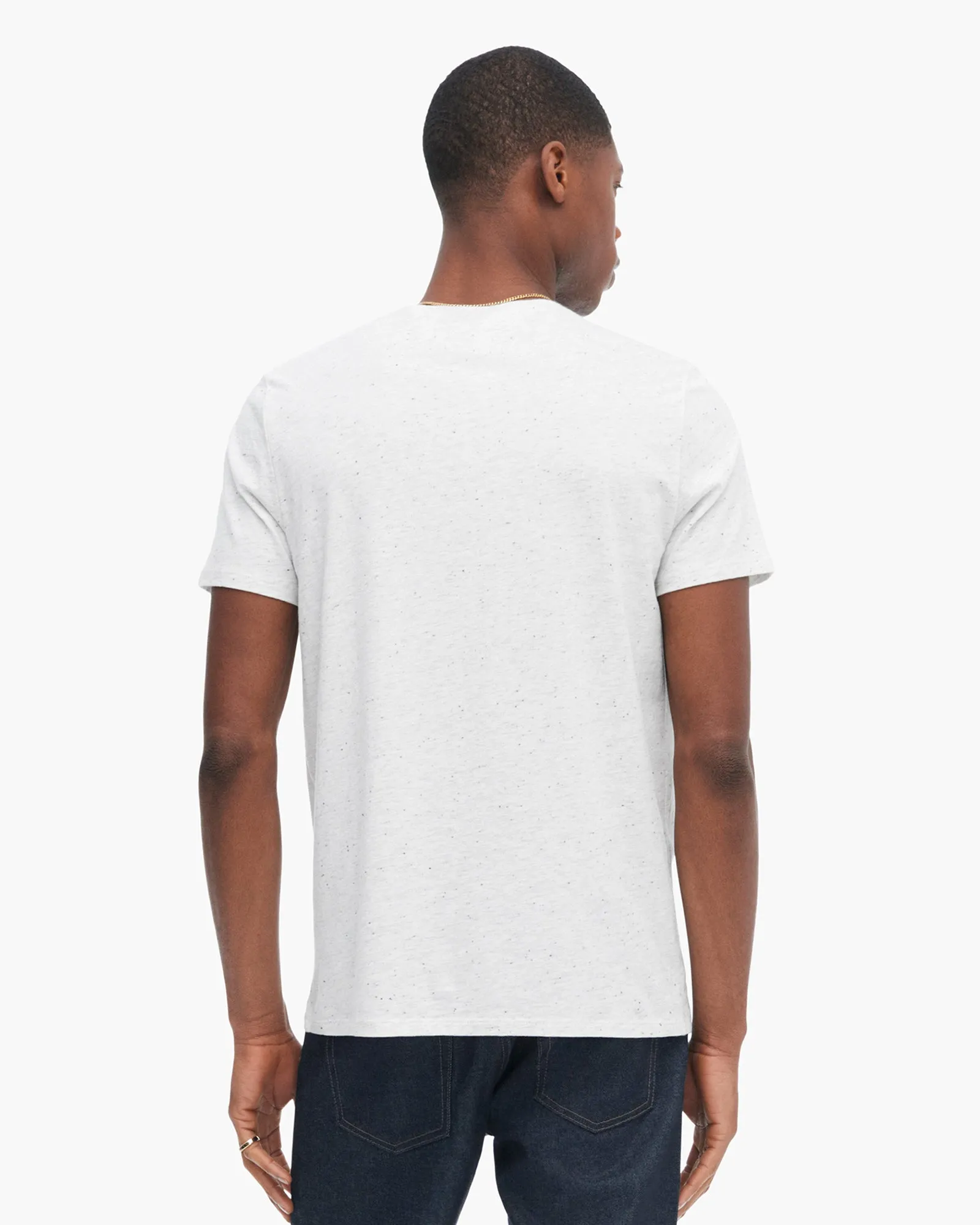 Donegal Jersey Short Sleeve Pocket Tee - H. Silver cozy edge