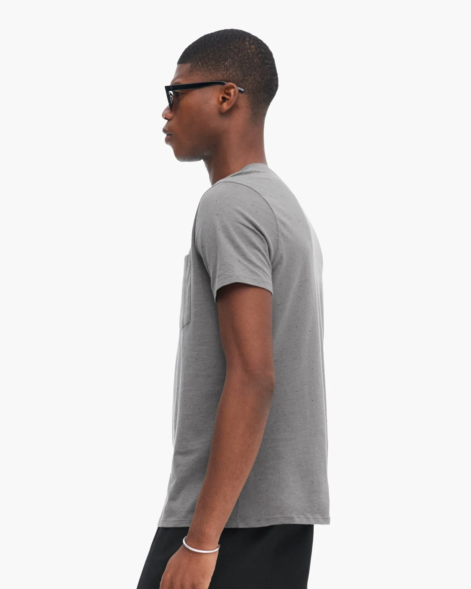 Donegal Jersey Short Sleeve Pocket Tee - Steel street dream