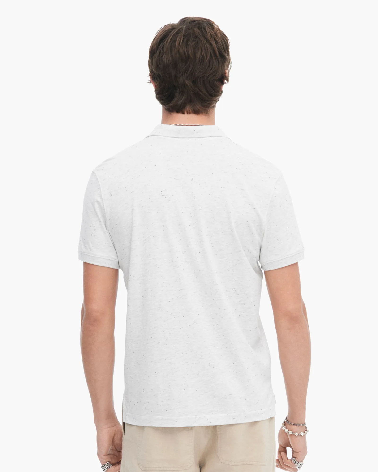Donegal Jersey Short Sleeve Polo - H. Silver match vibe