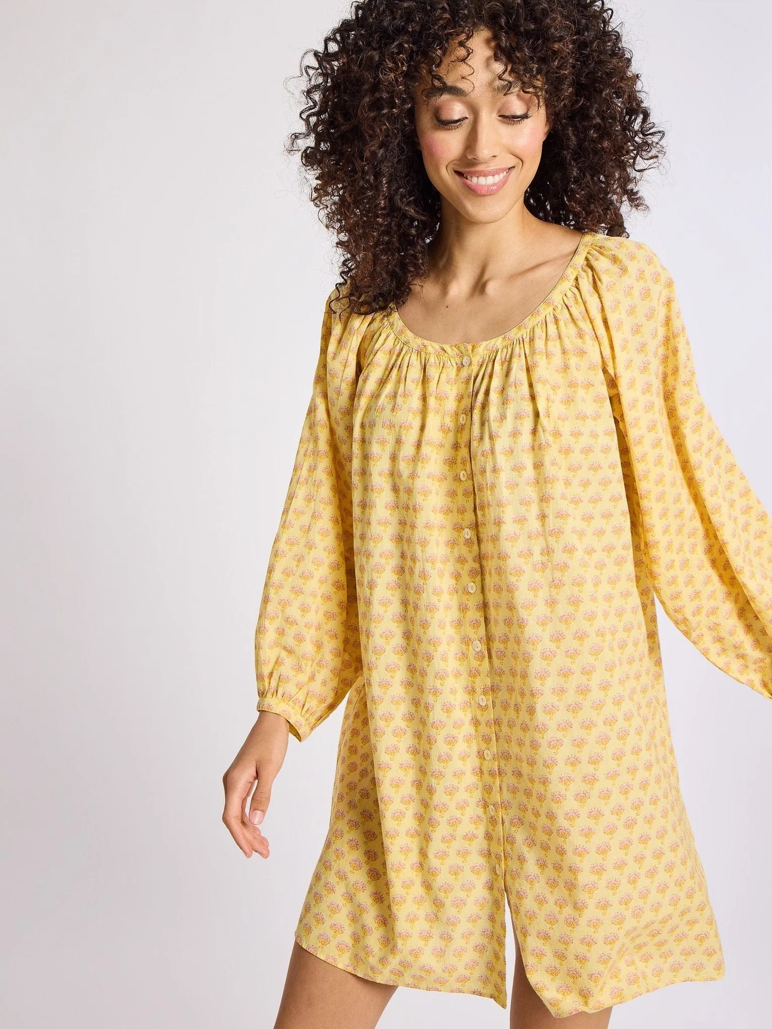 Emma Dress in Buttercup graceful touch