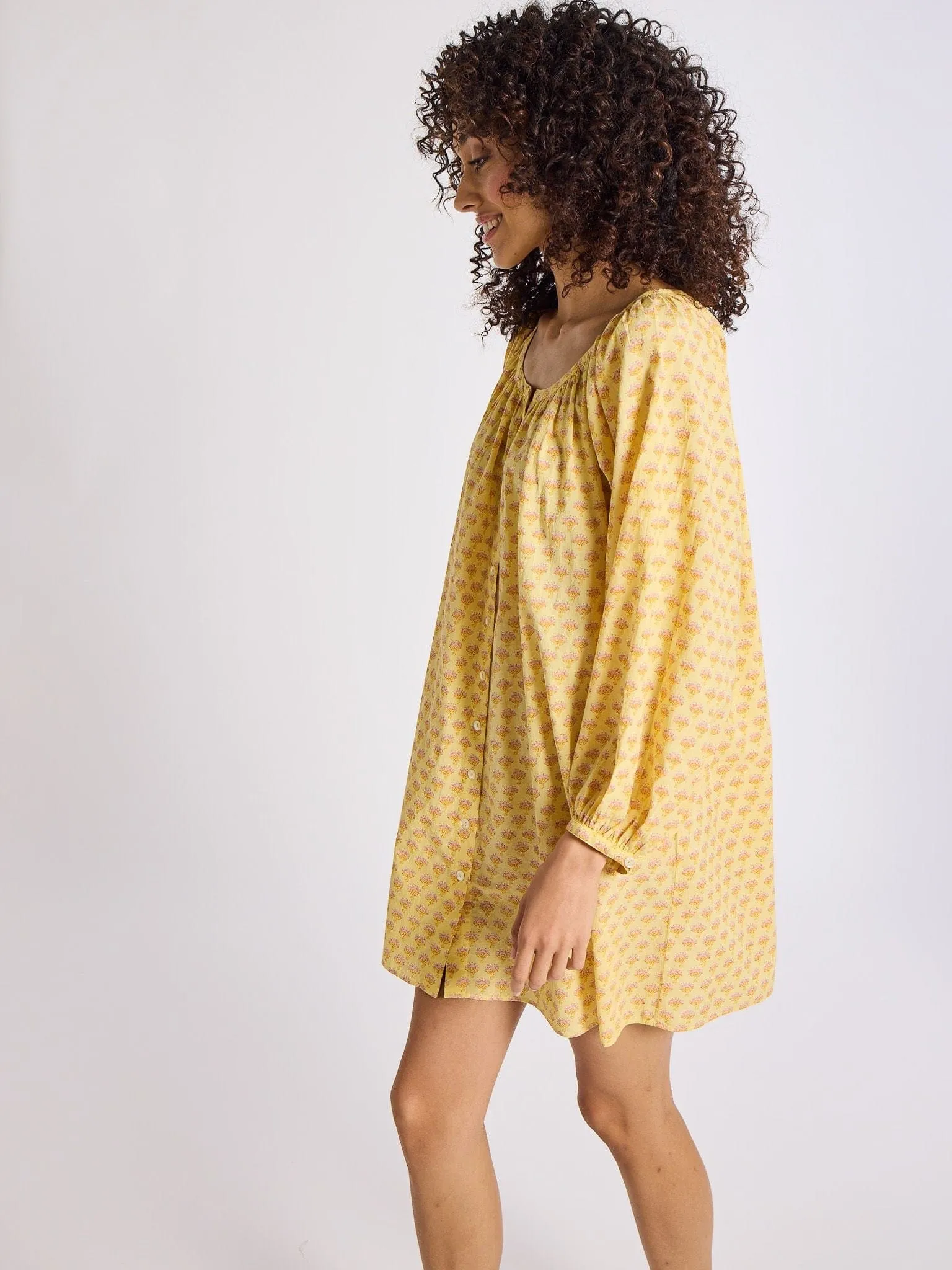 Emma Dress in Buttercup everyday ease