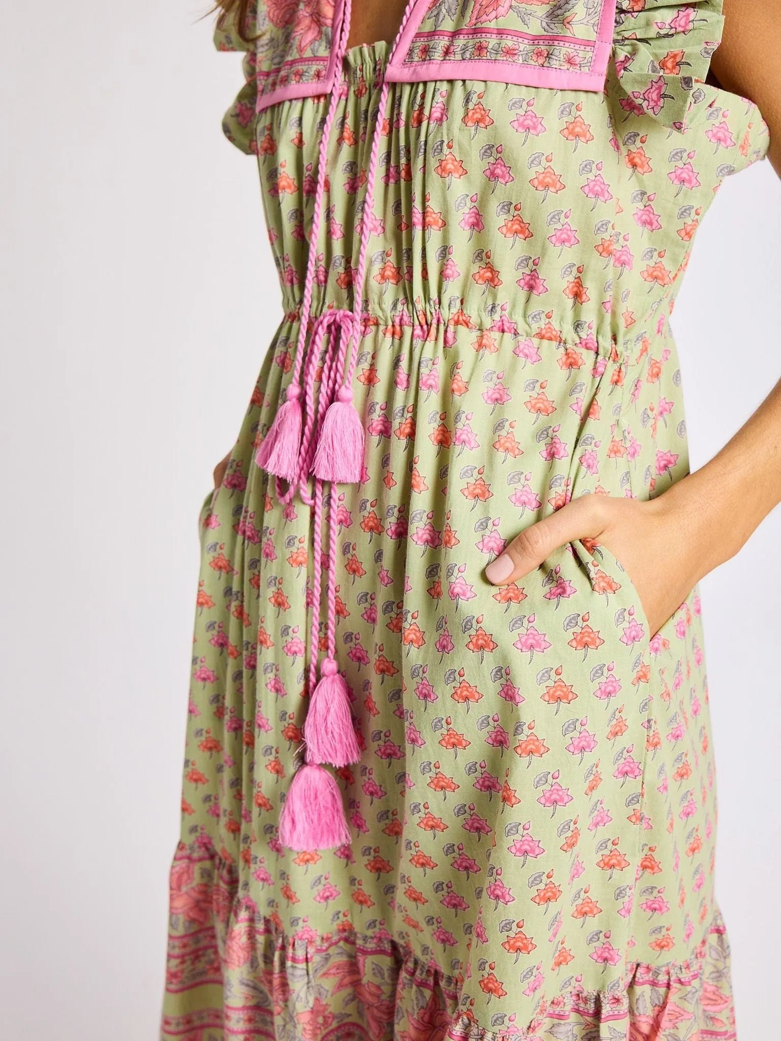 Esme Dress in Tulip Print girl mood