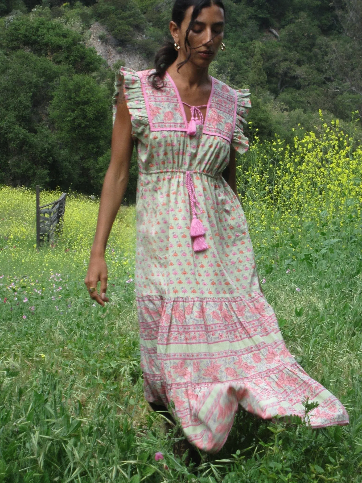 Esme Dress in Tulip Print fun mode