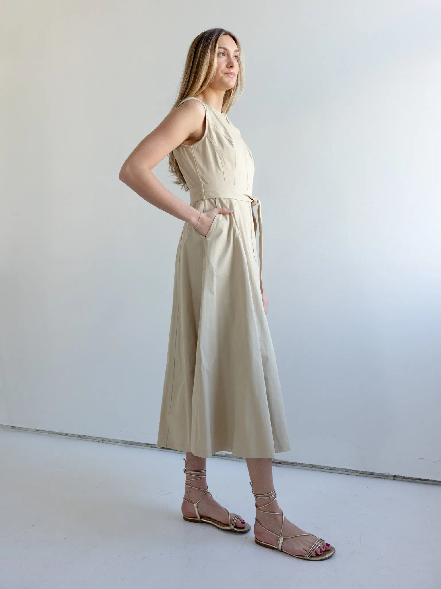 Ester Sash Dress off duty