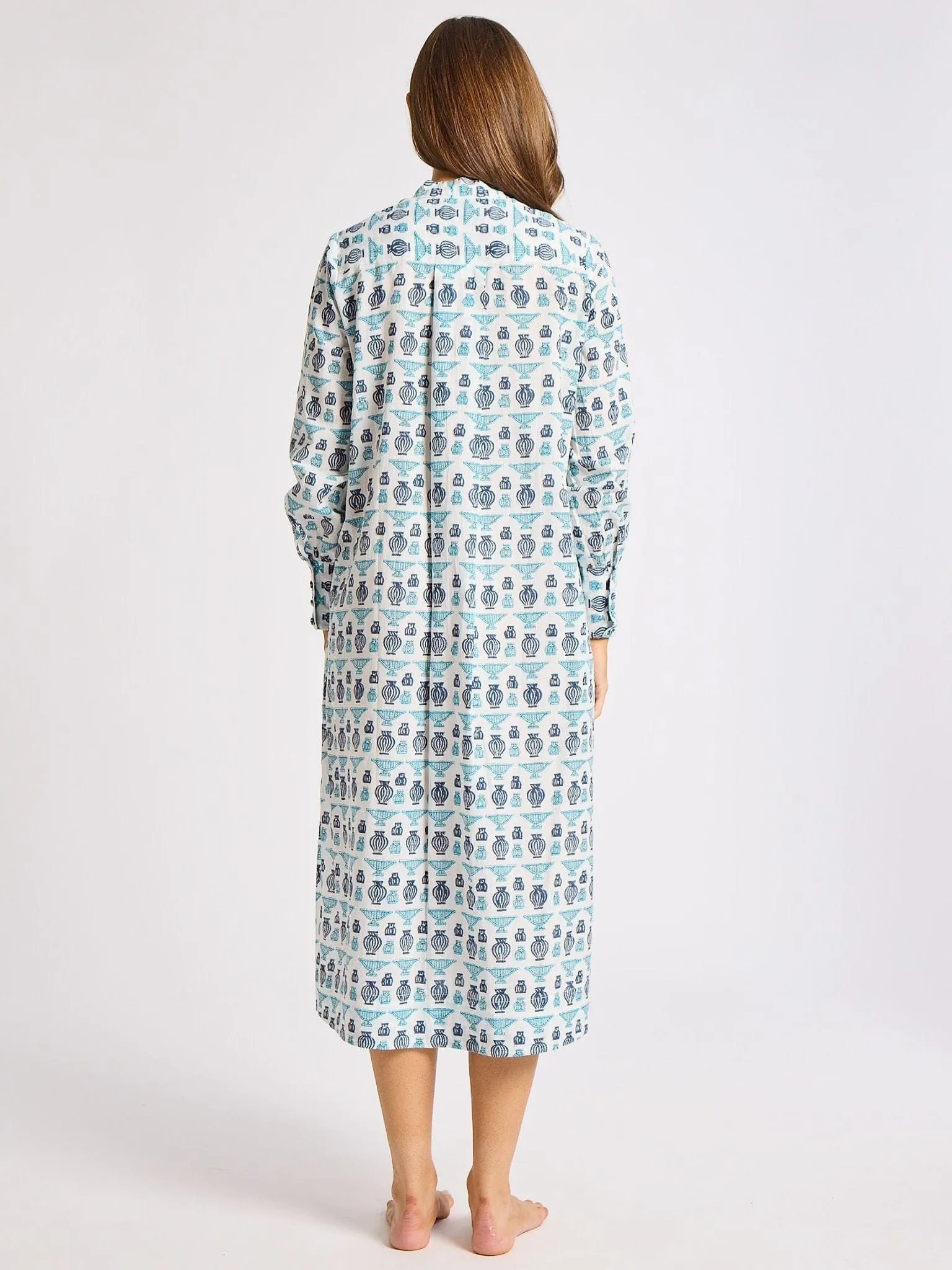 Esther Dress in Athens Print weekend feel