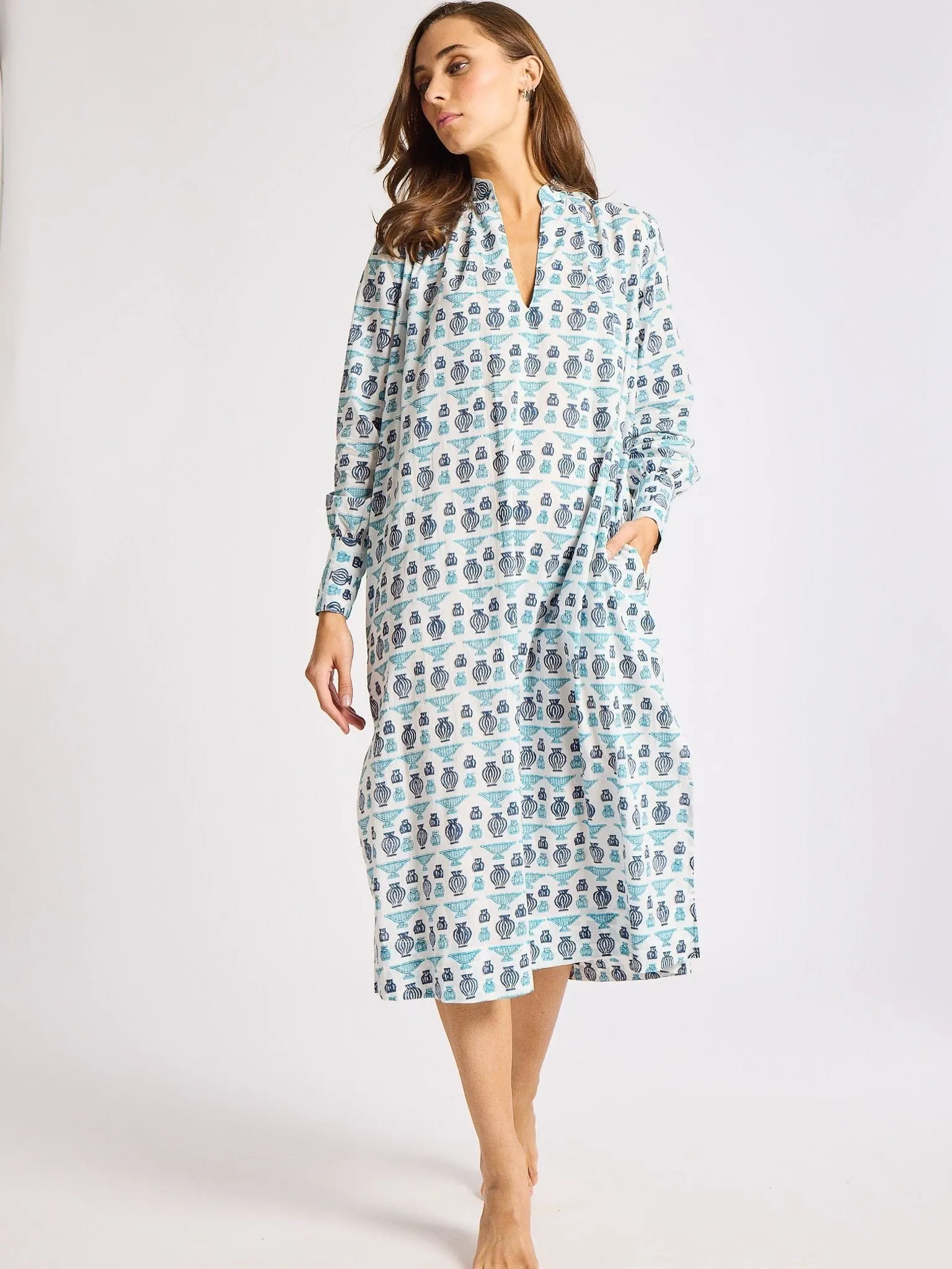 Esther Dress in Athens Print modern edge