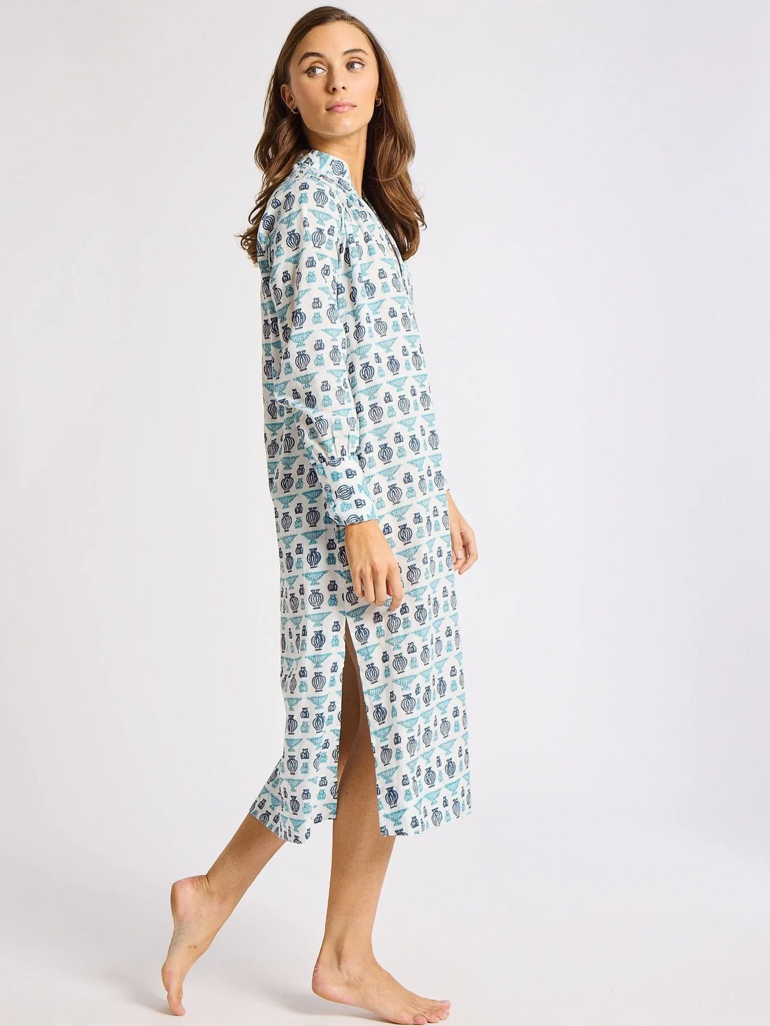 Esther Dress in Athens Print weekend chill