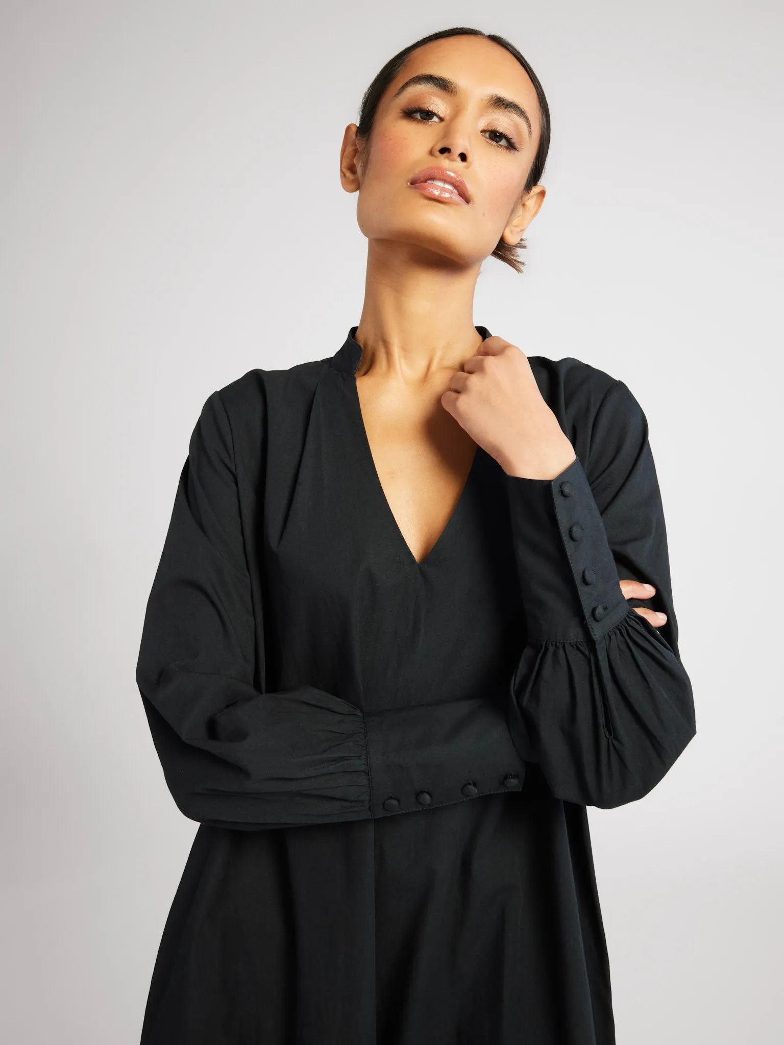 Esther Dress in Black cool comfort