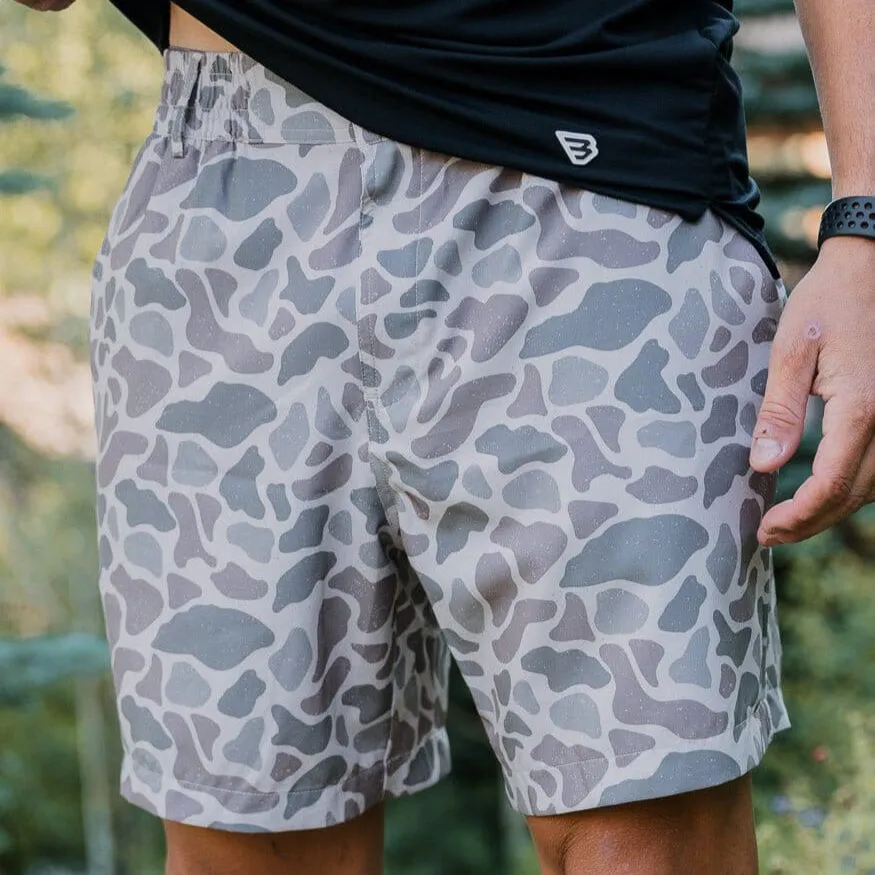 Everyday Short - Classic Deer Camo - Grey Pocket multi use