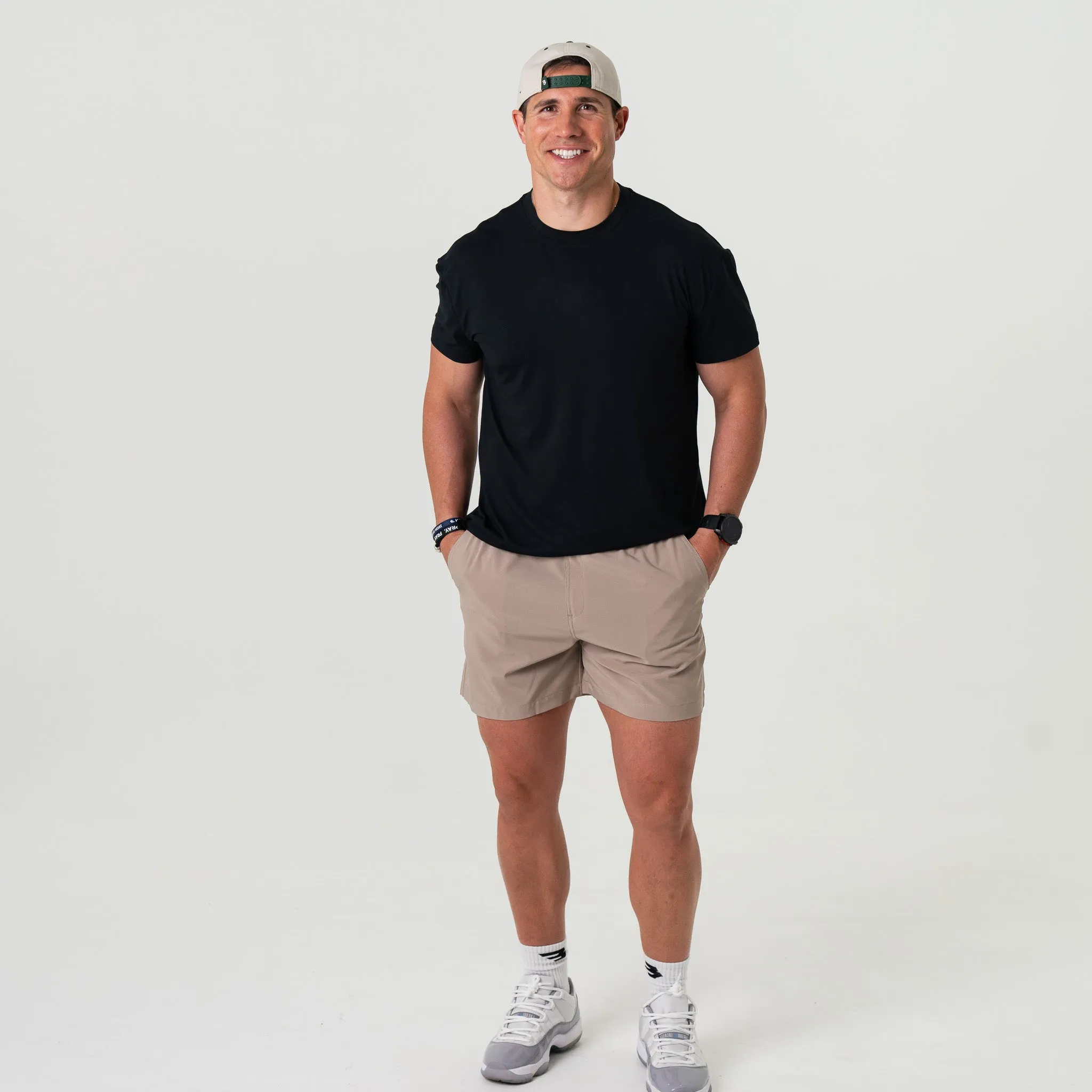 Everyday Short - Cobblestone Khaki - Duck Hunt Pocket easy travel
