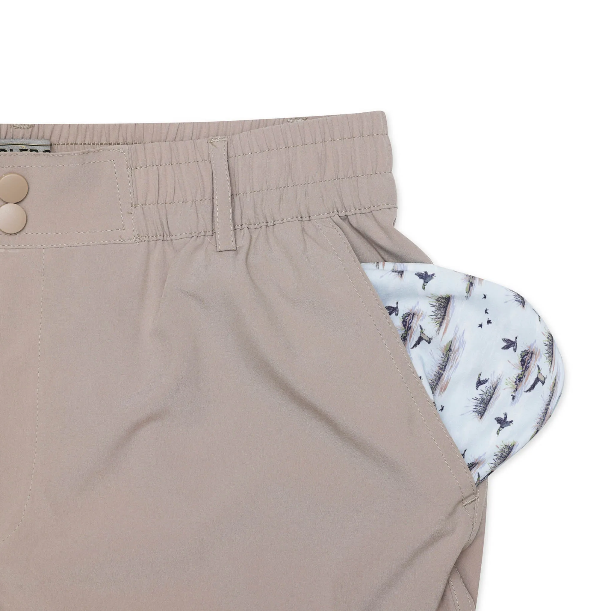 Everyday Short - Cobblestone Khaki - Duck Hunt Pocket home comfort