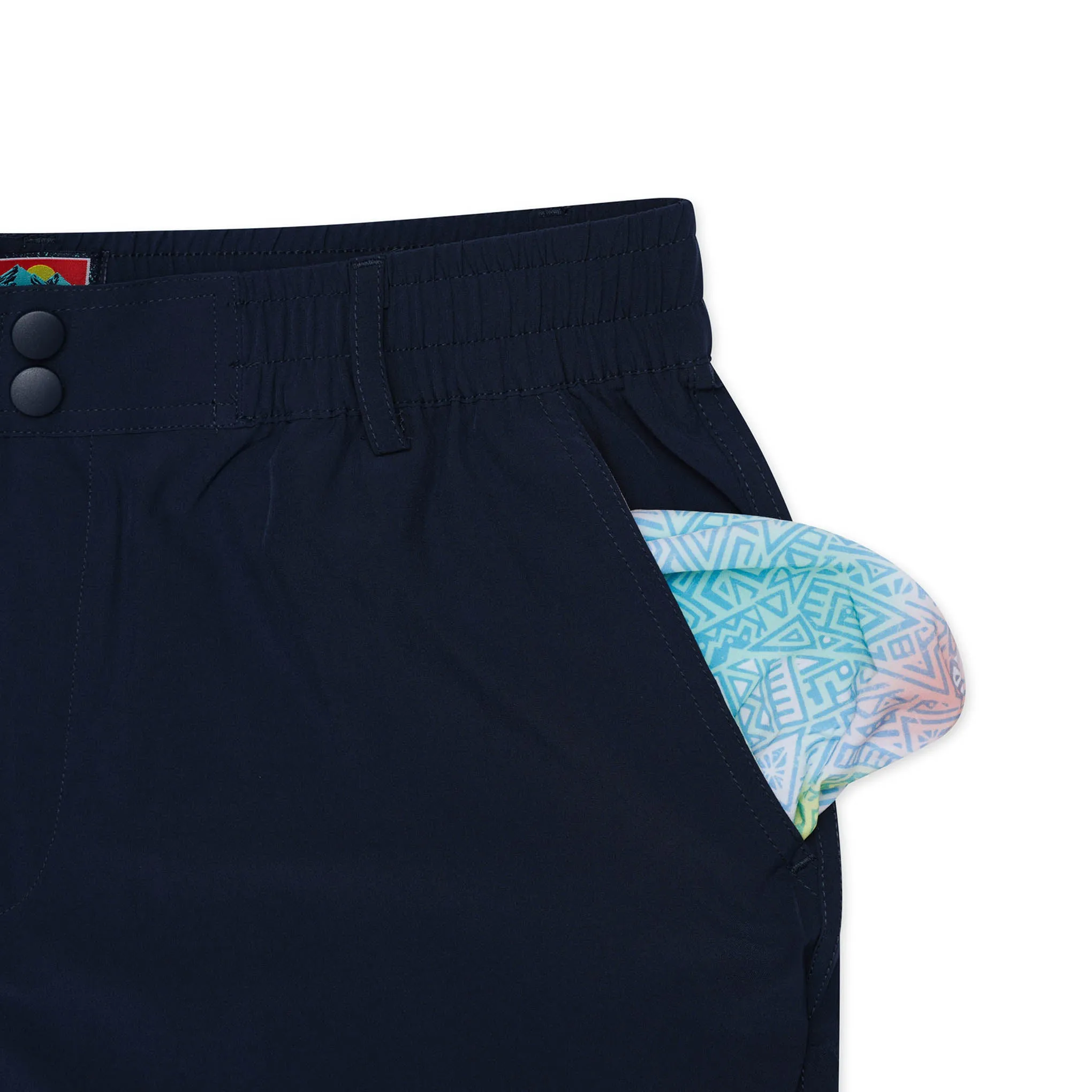 Everyday Short - Deep Water Navy - Mayan Pocket summer must-have