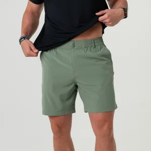 Everyday Short - Light Sage - Fish Toss Pocket trendy fashion