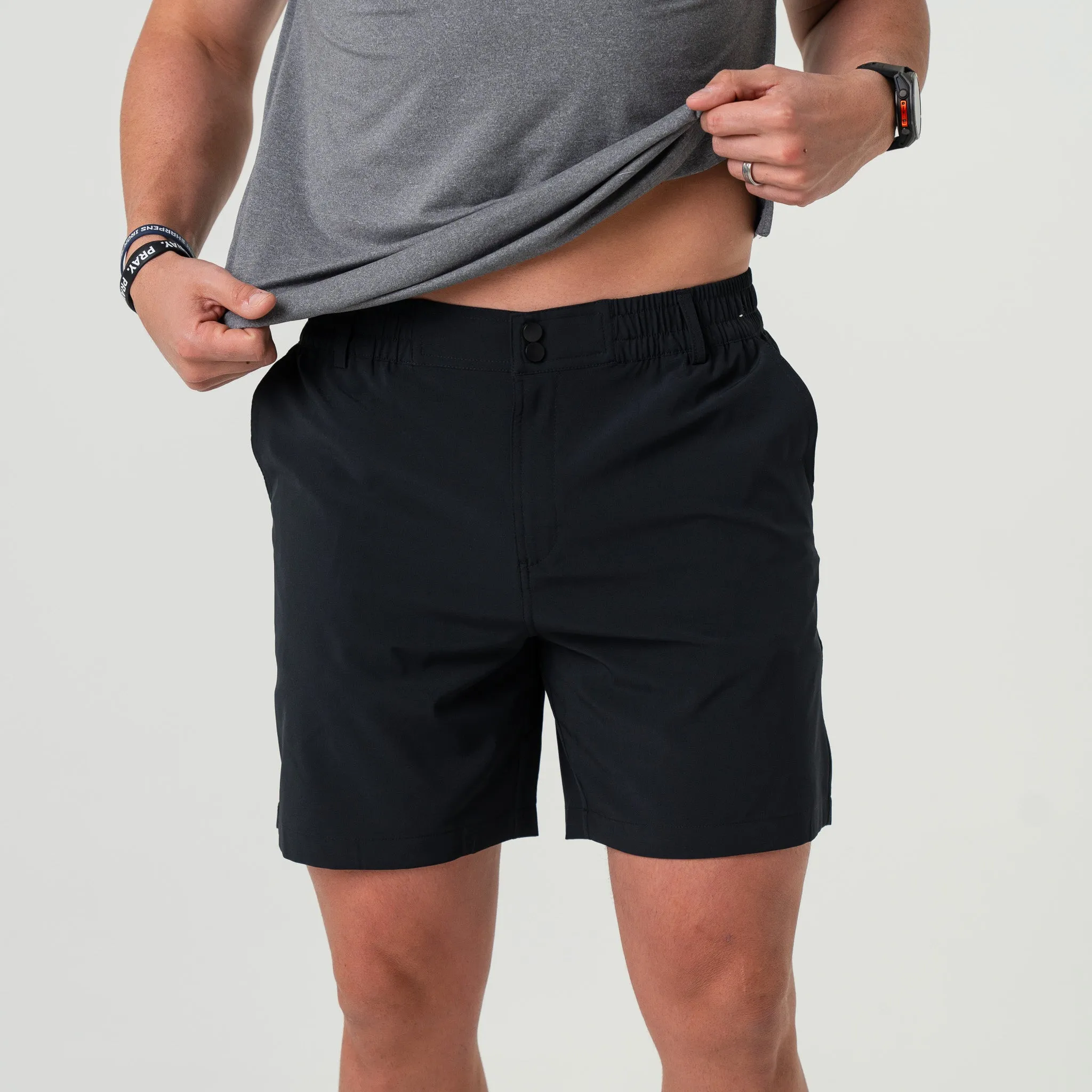 Everyday Short - Matte Black - Retro Duck Camo Pocket casual fashion