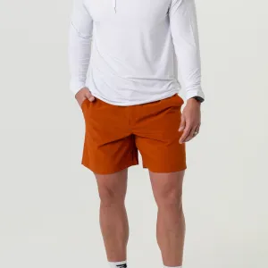 Everyday Short - Orange - White Camo Pocket loose cut