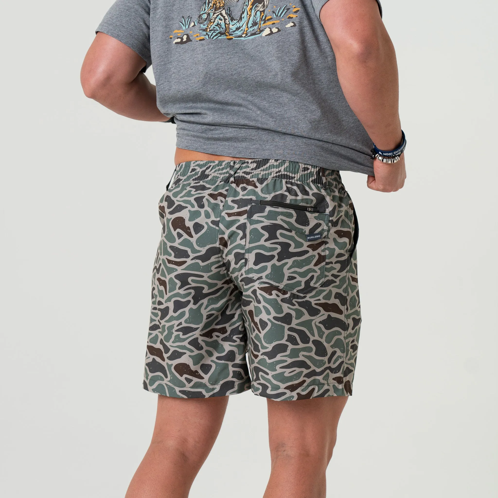 Everyday Short - Retro Duck Camo - Grey Pocket sport boost