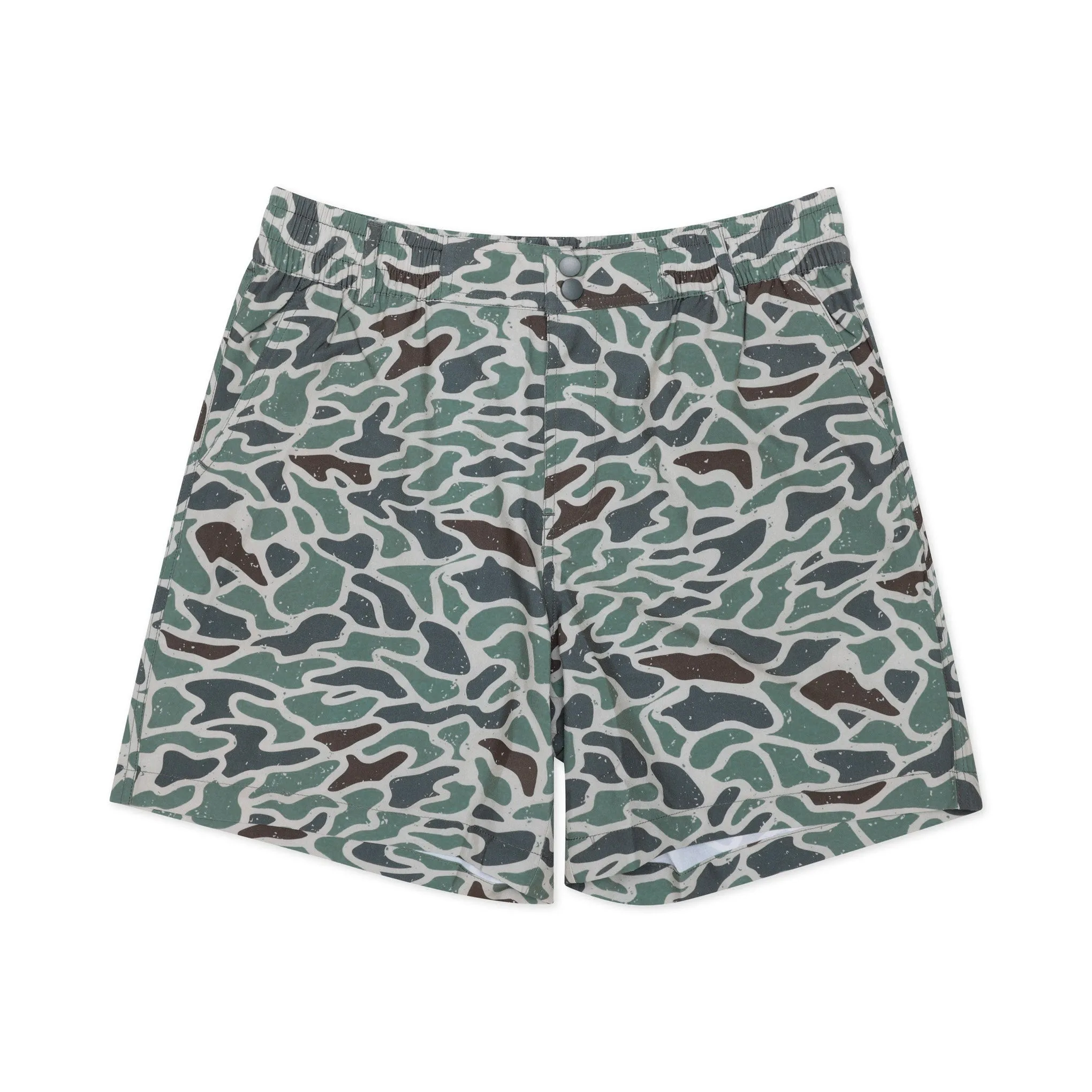 Everyday Short - Retro Duck Camo - Grey Pocket music festival