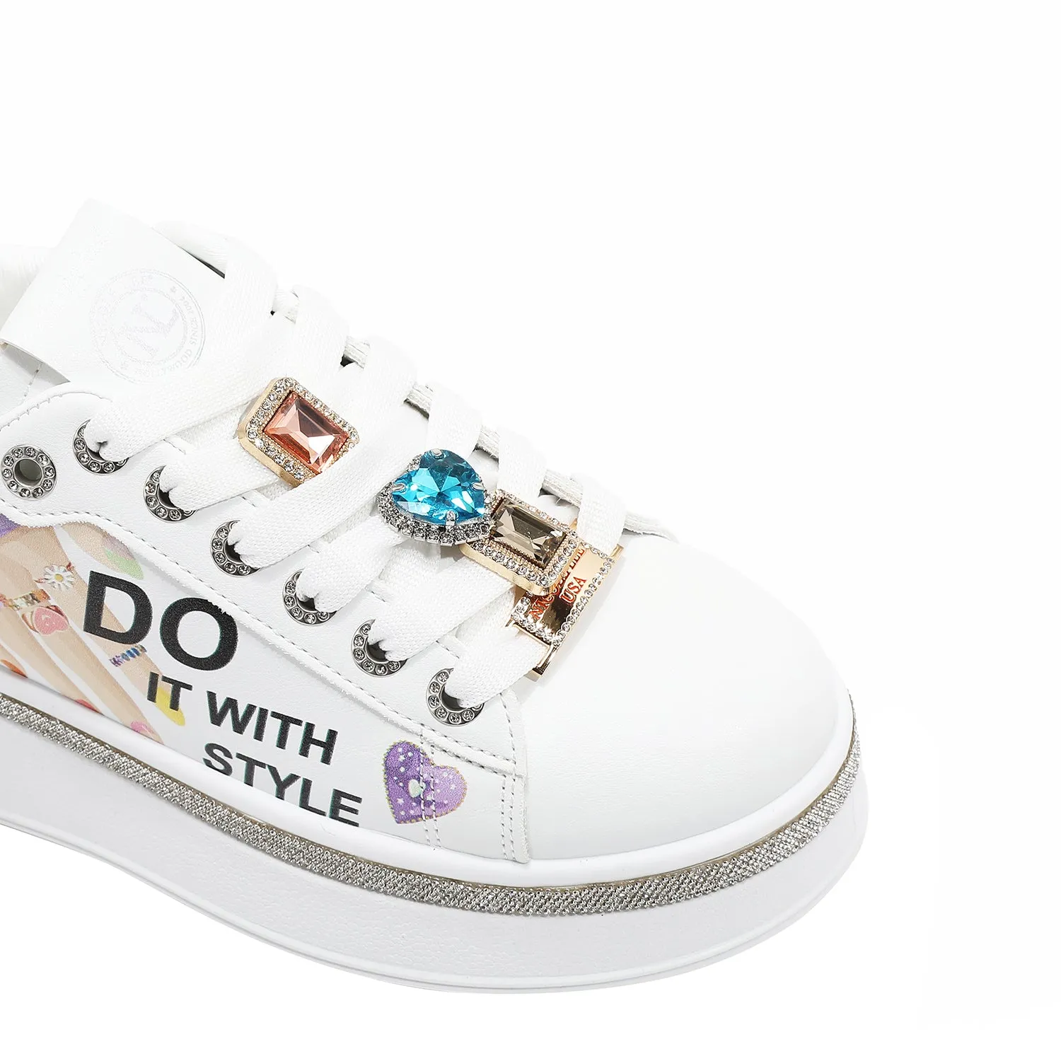 FASHION BLING STONE SNEAKERS daily casual