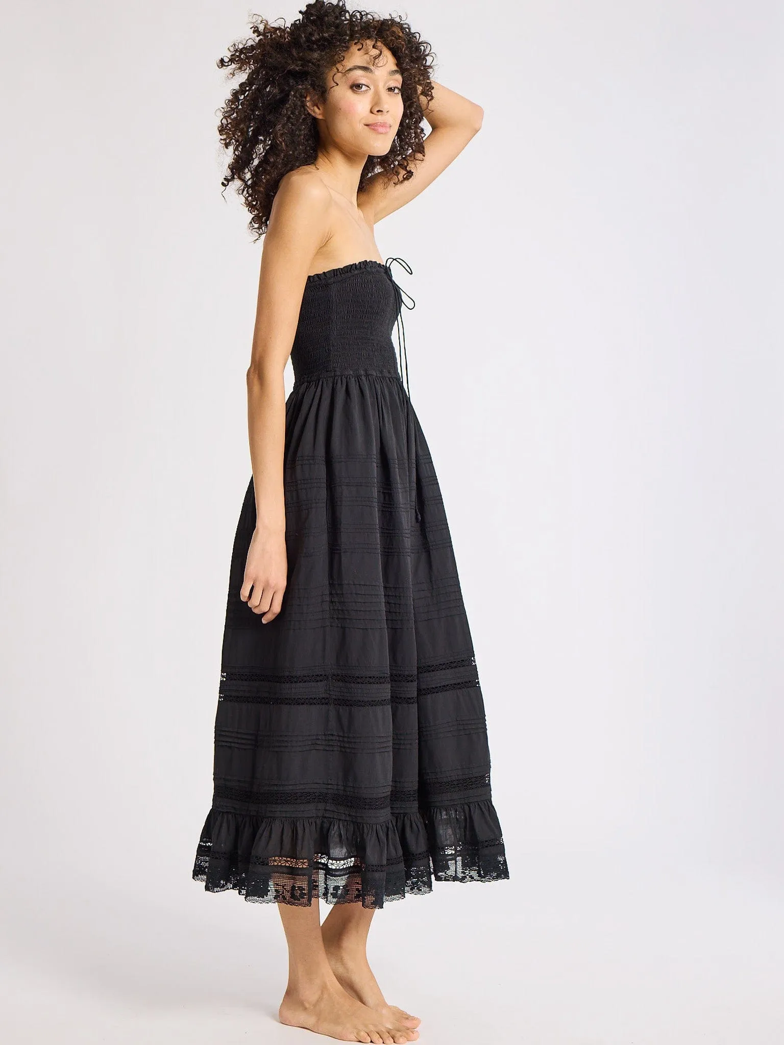 Florence Dress in Black natural ease
