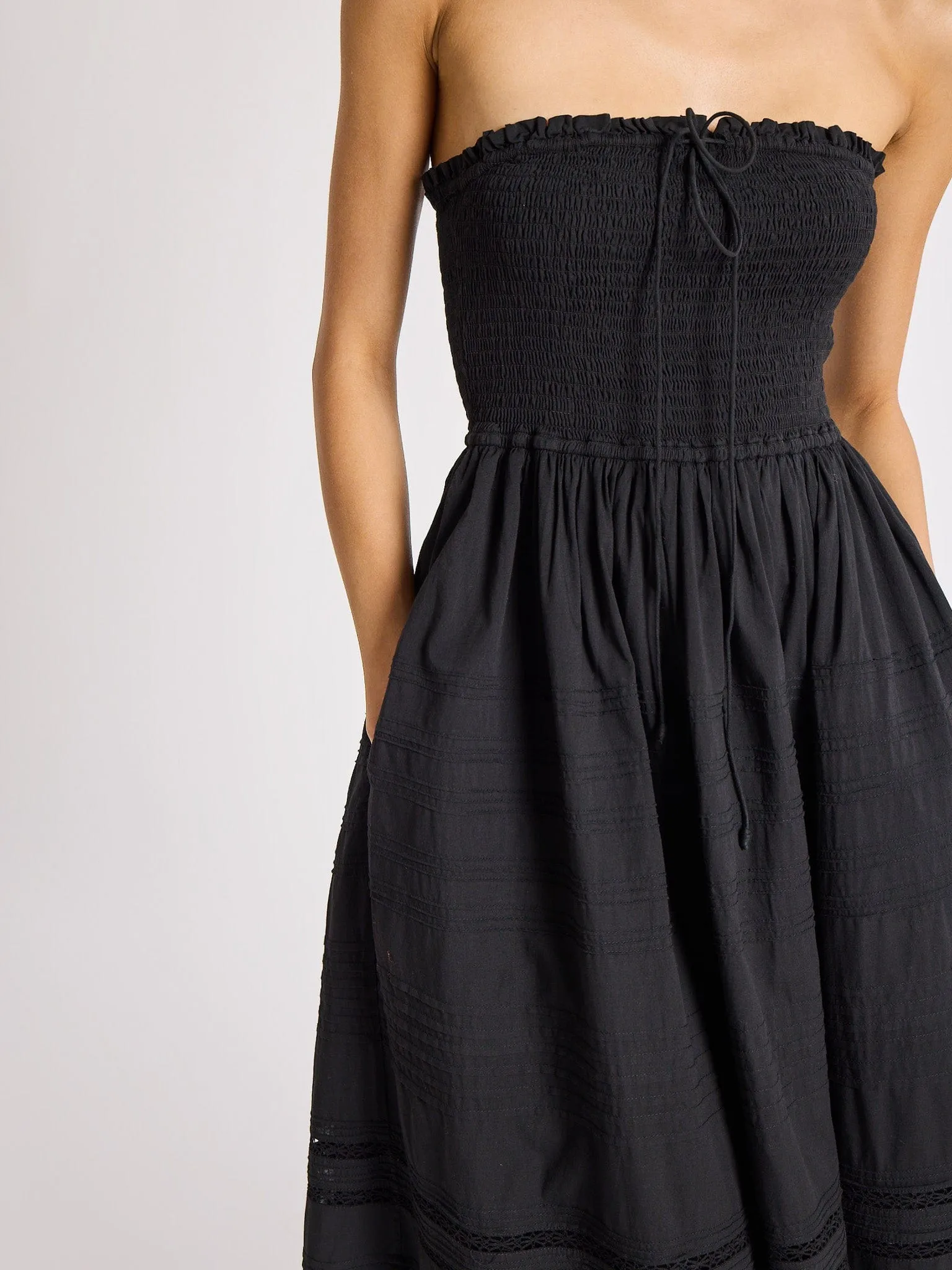 Florence Dress in Black floral theme