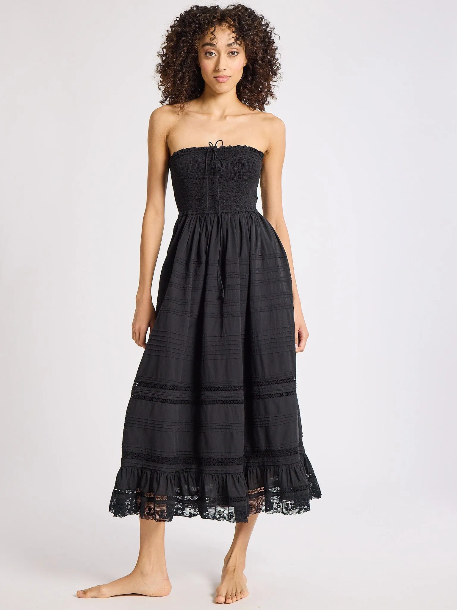 Florence Dress in Black brunch date