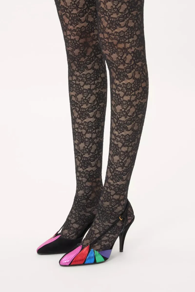 Foliefoliage Slingback Pumps statement piece