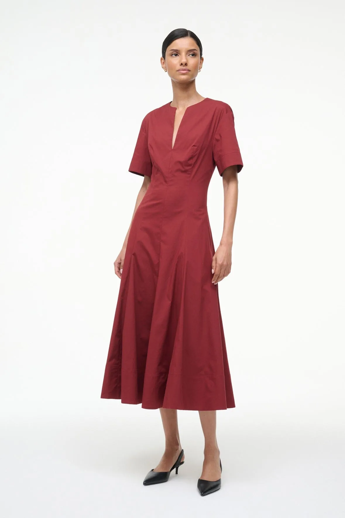 FRANCES DRESS | SANGRIA timeless fit