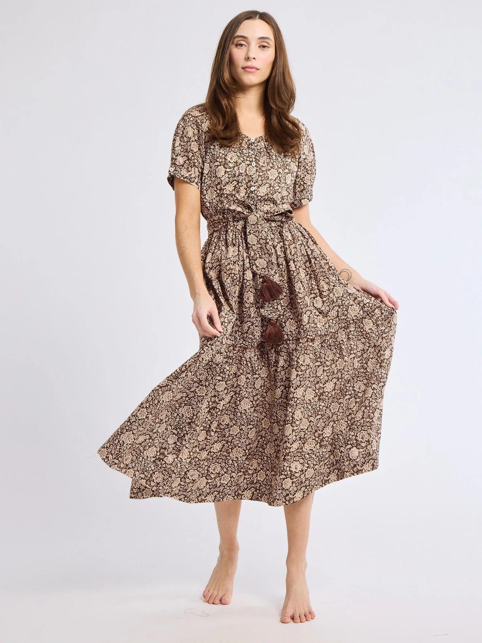 Francoise Skirt in Cocoa Floral trendy item