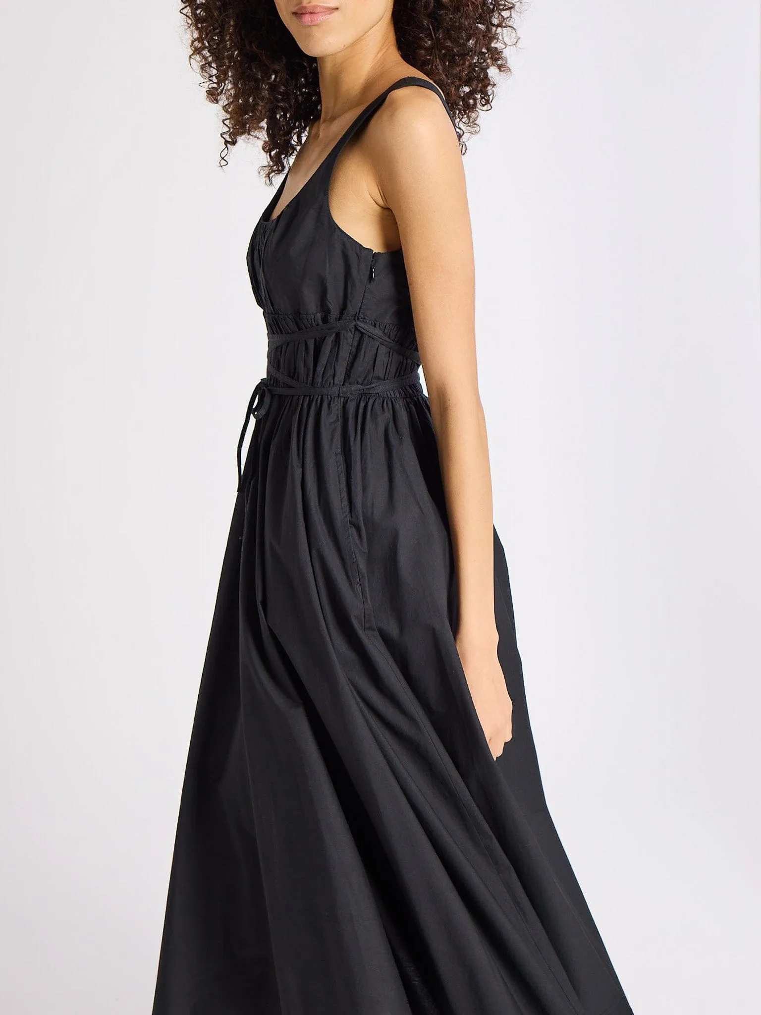 Frannie Dress in Black party chic