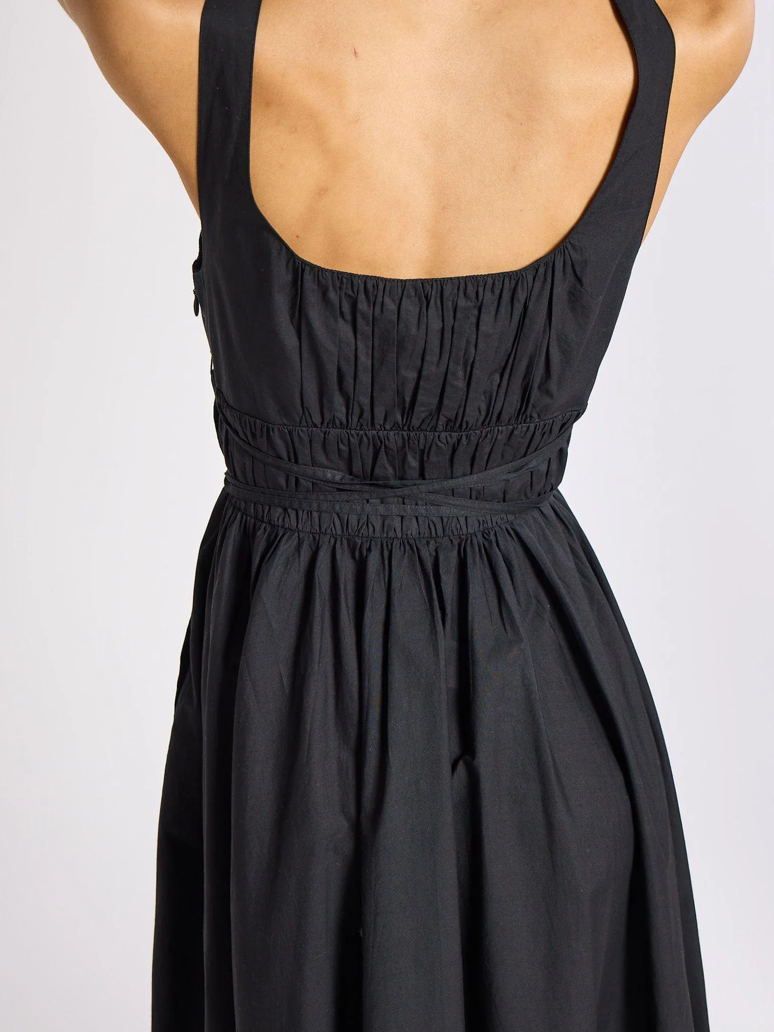 Frannie Dress in Black graceful vibe