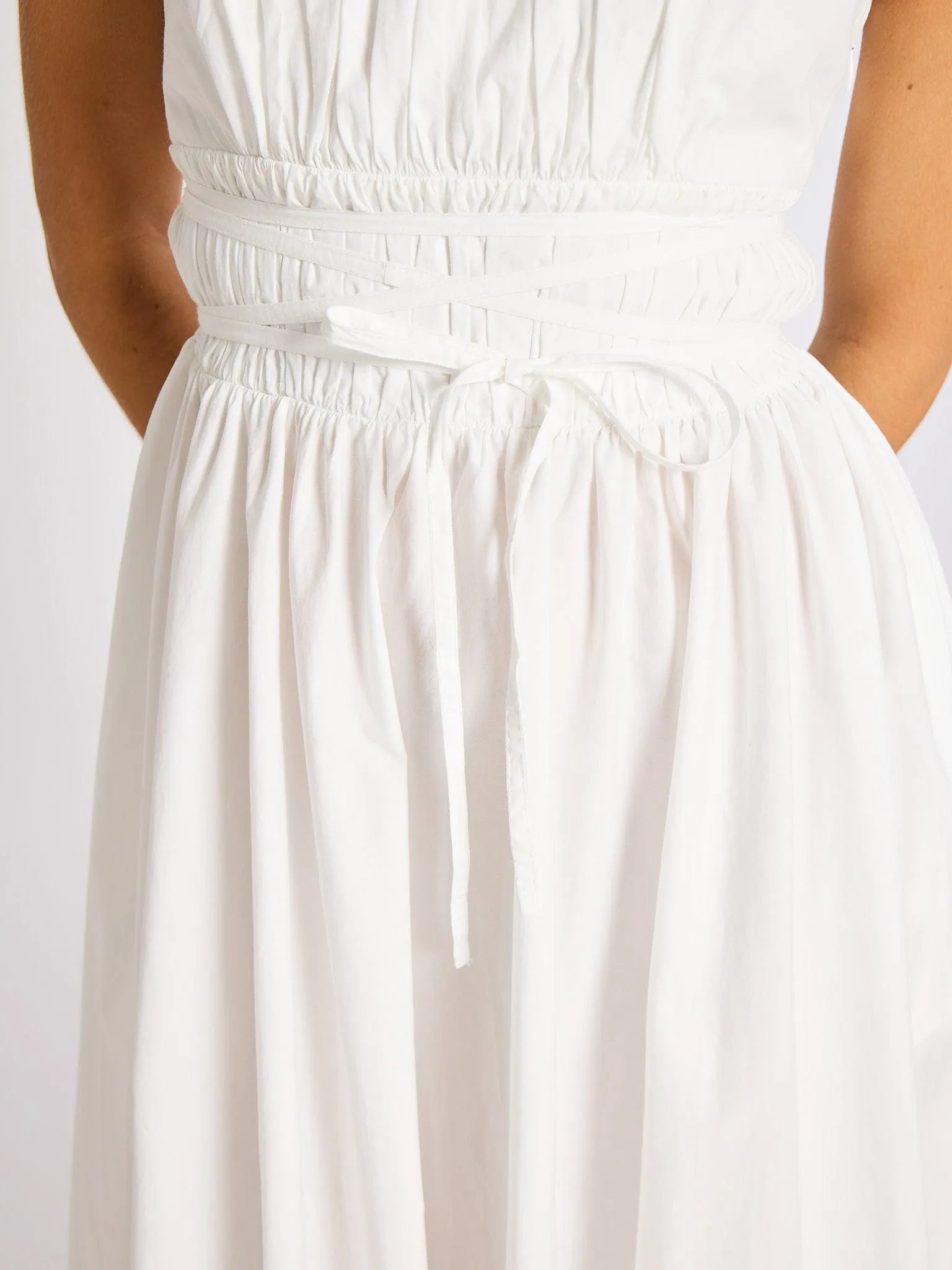 Frannie Dress in White timeless wear