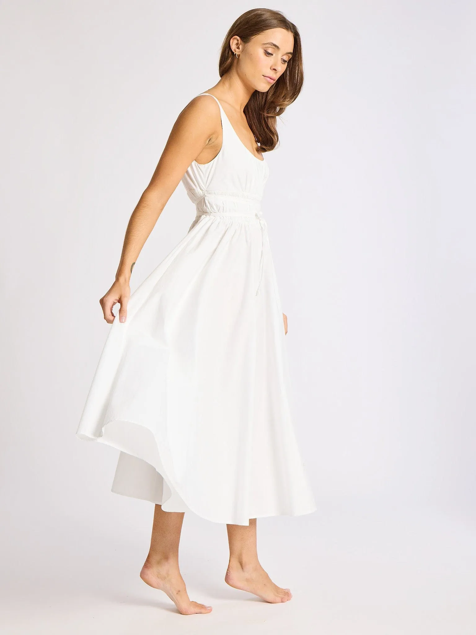 Frannie Dress in White chic twist